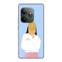 Силіконовый Чохол на Realme GT 6T з картинкой Модных девушек (Жовта кепка)