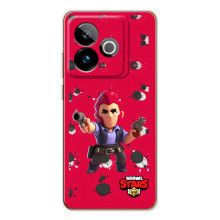 Бампер (ТПУ) с принтом Brawl Stars на GT 7 (Кольт на красном)