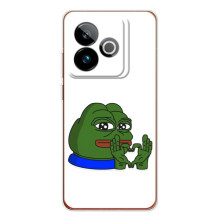 Чехлы с картинкой  Жаба Мем на Realme GT 7 – Жаба сердечко