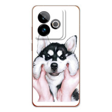 Чехлы с собаками для Realme GT 7 (VPrint) (Довольный Хаски)