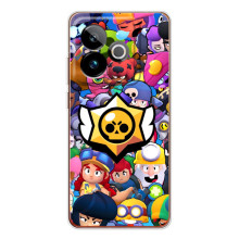 Чехол для Realme GT 7 Бравл Старс (VPrint) (Лого Brawl Stars)