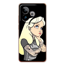 Чехол с печатью для Realme GT 7 - (Мода) (AlphaPrint) (Девочка в тату)