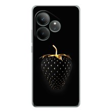 Чехол с изображением  вкусной еды для Realme GT 7 – Чёрная клубника