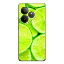 Чехол с изображением  вкусной еды для Realme GT 7 – Лайм