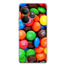 Чехол с изображением  вкусной еды для Realme GT 7 – Разноцветные M&M'S