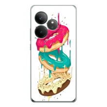 Чехол с изображением  вкусной еды для Realme GT 7 – Сочные пончики