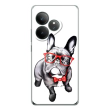 Бампер для Realme GT 7 с картинкой "Песики" – В очках