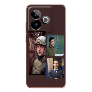 Чехол для Realme GT 7 (AlphaPrint - с принтом Зеленского)
