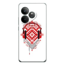 Силиконовый Чехол на Realme GT 7 с картинкой Вышиванки (Модная вышиванка)