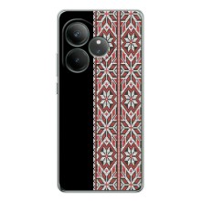 Силиконовый Чехол на Realme GT 7 с картинкой Вышиванки (Стильная вишиванка)