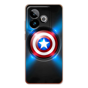 Чехол с Щитом Капитана Америки на Realme GT 7 – Яркий Щит Капитана