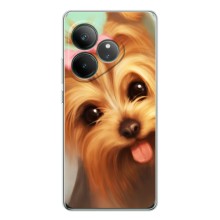 Чехол (ТПУ) Милые собачки для Realme GT 7 (Йоршенский терьер)