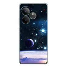 Чехол (ТПУ) с планетами на Realme GT 7 – Космический вид