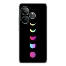 Чехол (ТПУ) с планетами на Realme GT 7 – Полнолуние