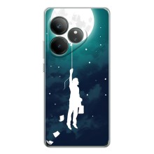 Чехол (ТПУ) с планетами на Realme GT 7 – To The moon