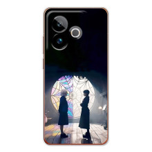 Чехлы Венсдей на Realme GT 7 Уэнсдей (AlphaPrint) (Уэнздей и Инид)