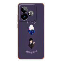 Чехлы Венсдей на Realme GT 7 Уэнсдей (AlphaPrint) (Уэнздей и подруга)