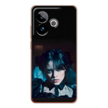 Чехлы Венсдей на Realme GT 7 Уэнсдей (AlphaPrint) (взгляд Уэнздей)