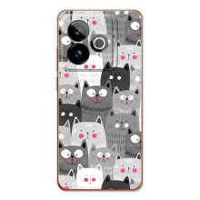 Чехол с милыми котиками на  – Коллаж с котами