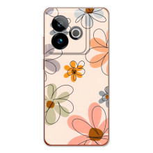 Чехол с цветочным принтом на ДжиТи 7 (Разноцветные цветы)