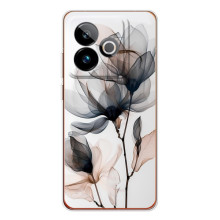 Чехол с цветочным принтом на ДжиТи 7 (Цветы на белом)