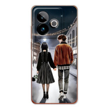 Чехол с дизайном Венздей 2 на Realme GT 7 – Уэнсдей и Тайлер