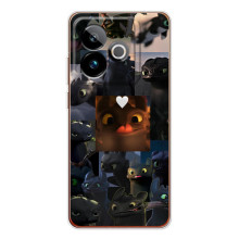 Чехол как приручить дракона на Realme GT 7 – Дракон коллаж