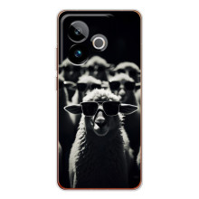 Чохол з принтом стильні тварини для ДжиТи 7 (Овечка в окулярах)