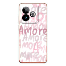Чехол с розовым рисунком для Realme GT 7 – Любовь