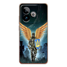 Чехол с украинским воином на Realme GT 7 – Крылатый воин
