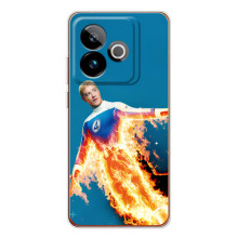 Чехол с принтом Фантастическая четверка для Realme GT 7 – Человек-Факел
