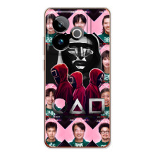 Чехол Гра в кальмара для Realme GT 7 – Персонажи игры кальмара