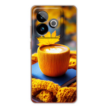 Чехол с уникальным дизайном «Осень с кофе» для Realme GT 7