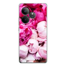 Силиконовый бампер с принтом (цветочки) на GT 7 – Пионы