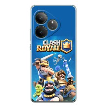 Силиконовый Чехол (атрибутика Клеш Роял) для Realme GT 7 (Клеш Король)