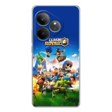 Силиконовый Чехол (атрибутика Клеш Роял) для Realme GT 7 (Клеш рояль)