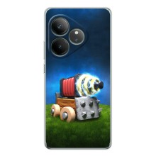 Силиконовый Чехол (атрибутика Клеш Роял) для Realme GT 7 (Пушка)