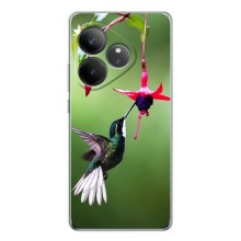 Силиконовый чехол с птичкой на Realme GT 7 – Калибри