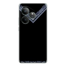 Силиконовый Чехол на Realme GT 7 – Воротник вышиванки