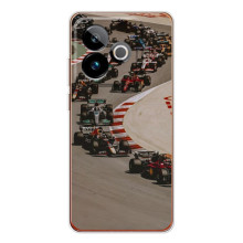 Чехол с прнтом Формула 1 на Realme GT 7 – Боліди на трасі