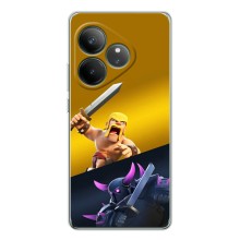 Чехол з героями Клеш Рояль для Realme GT 7 – Варвар против Пекка