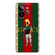 Брендновые Чехлы для Realme GT 7Pro - (PREMIUMPrint) (Барт ГУЧЧИ)