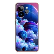 Чехлы КОСМОС для Realme GT 7Pro – Синие планеты