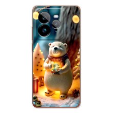 Чохли на Новий Рік Realme GT 7Pro (Новорічний ведмедик)
