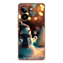 Чохли на Новий Рік Realme GT 7Pro (Сніговик святковий)