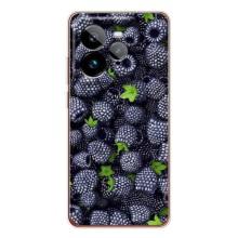 Чехлы с Фруктами для Realme GT 7Pro (VPrint) (Ежевика)