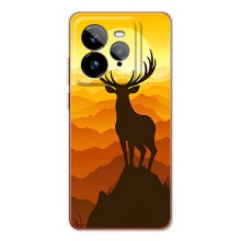 Чохли з зображенням різних тварин на Realme GT 7Pro (Силует Оленя)