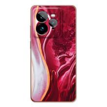 Чехол для ДжиТи 7Про - с принтом (Дизайнерские) (AlphaPrint) (Мрамор красный)