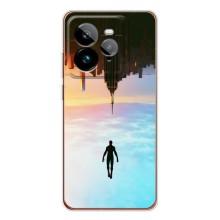 Чехол с человеком пауком для Realme GT 7Pro - (AlphaPrint) (Паук человек)