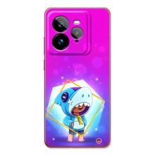 Чохол Бравл Старс для Realme GT 7Pro – Леон у костюмі Акули